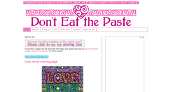 Desktop Screenshot of donteatthepaste.com